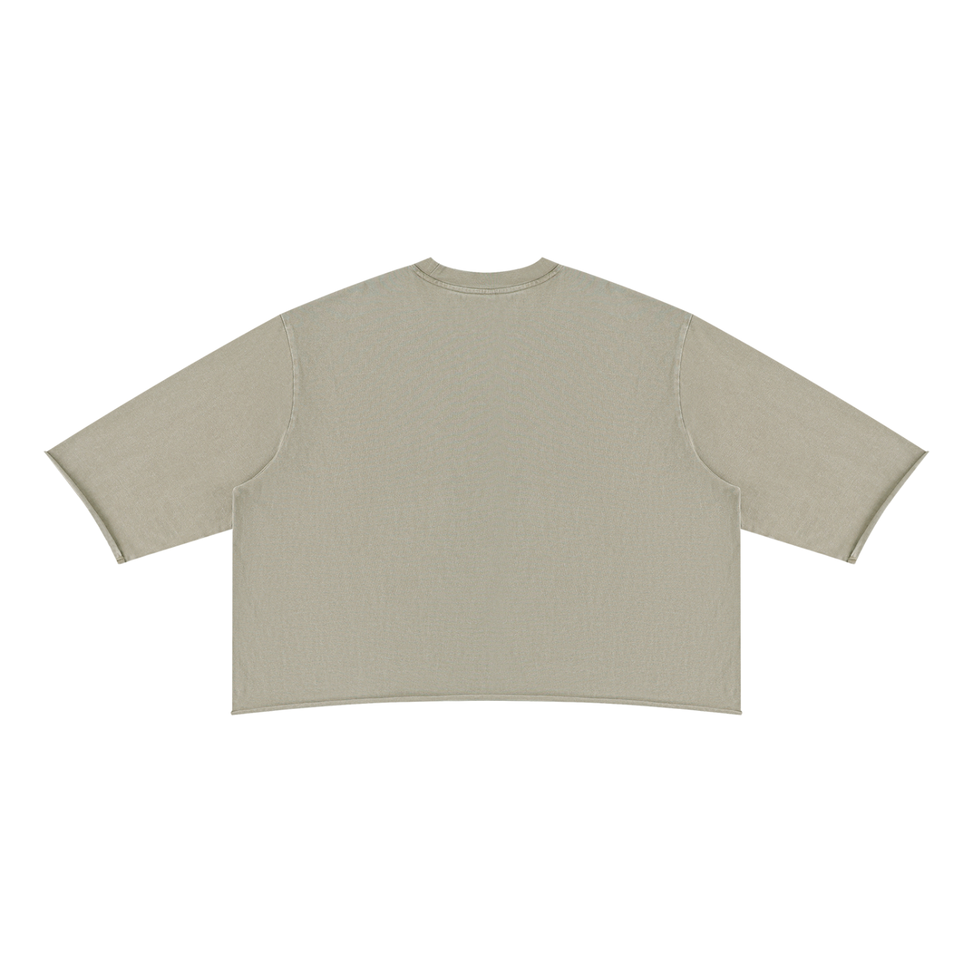 Unisex Mineral Wash Raw Hem Boxy T-Shirt