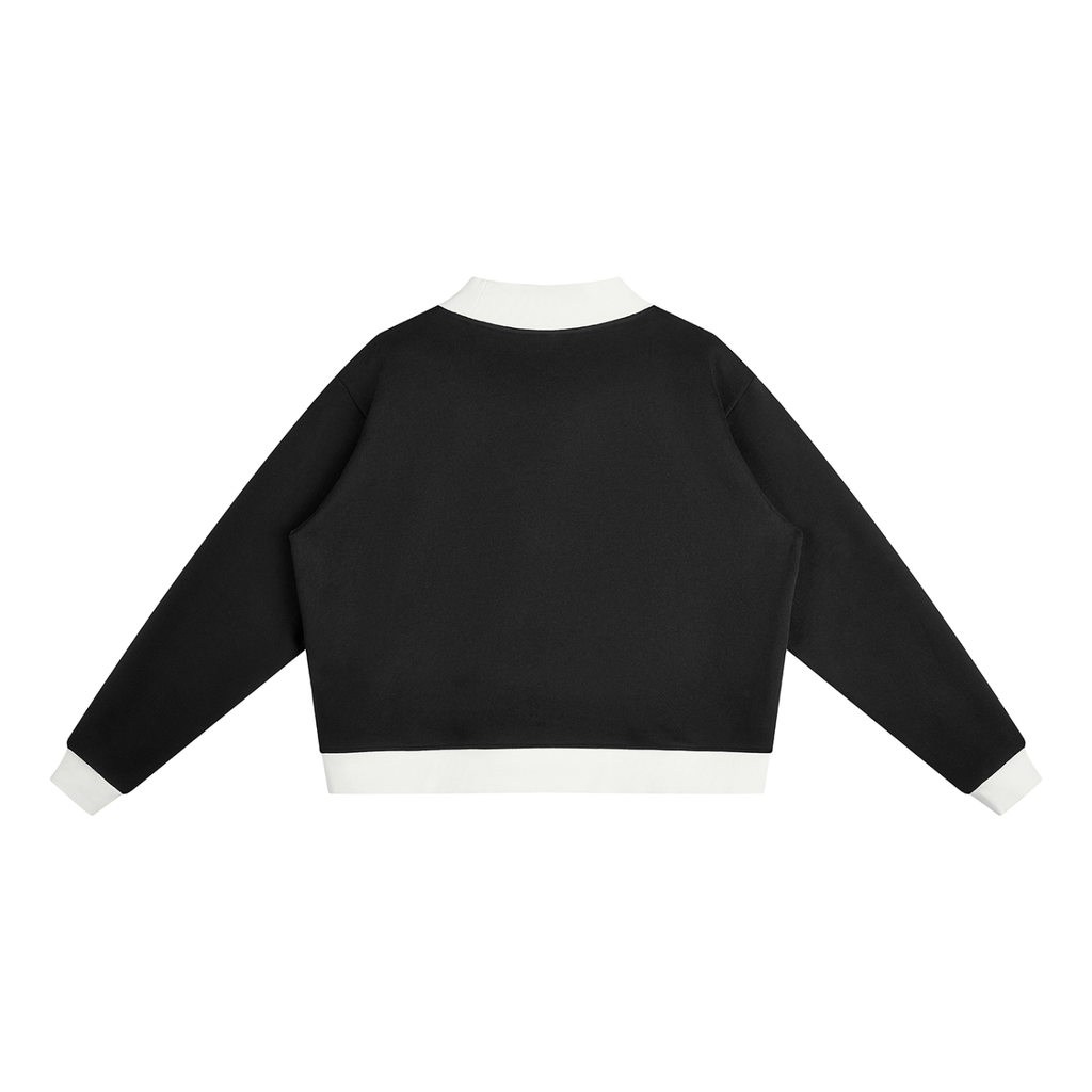 Women’s Mock Neck Crewneck Sweatshirt