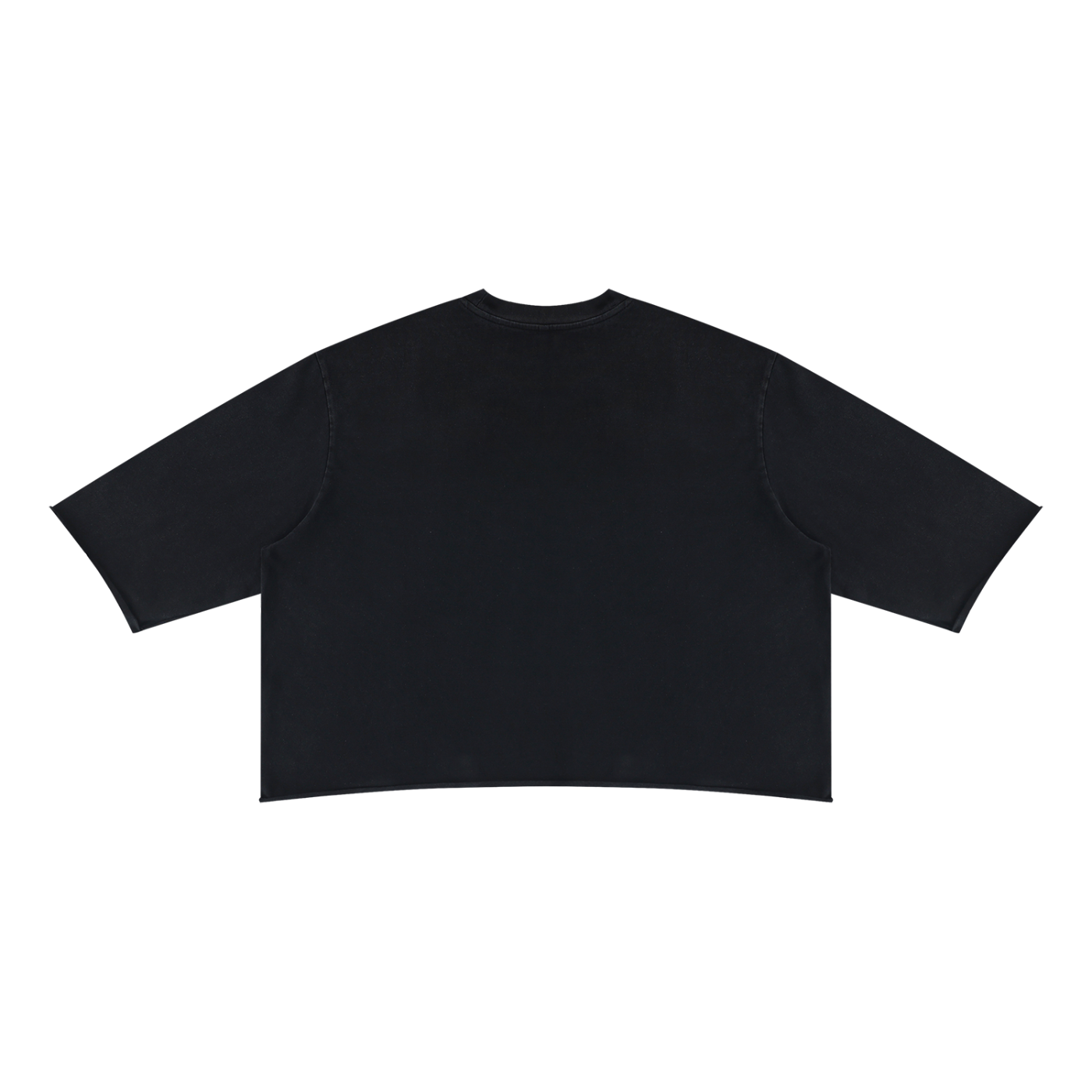 Unisex Mineral Wash Raw Hem Boxy T-Shirt