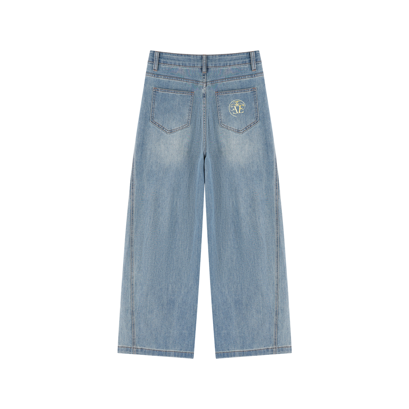 Women’s Vintage Wash High Rise Wide Leg Jeans