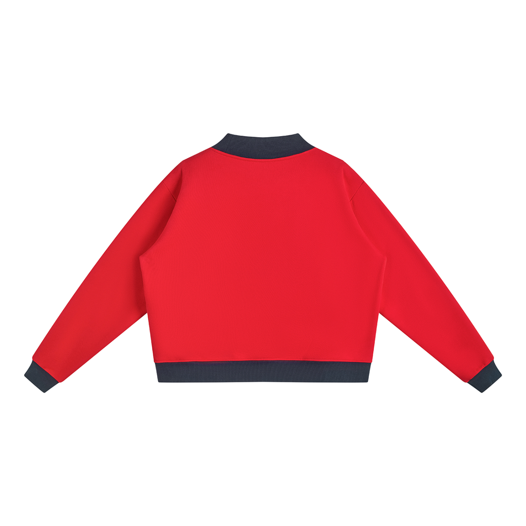 Women’s Mock Neck Crewneck Sweatshirt