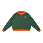 Women’s Mock Neck Crewneck Sweatshirt