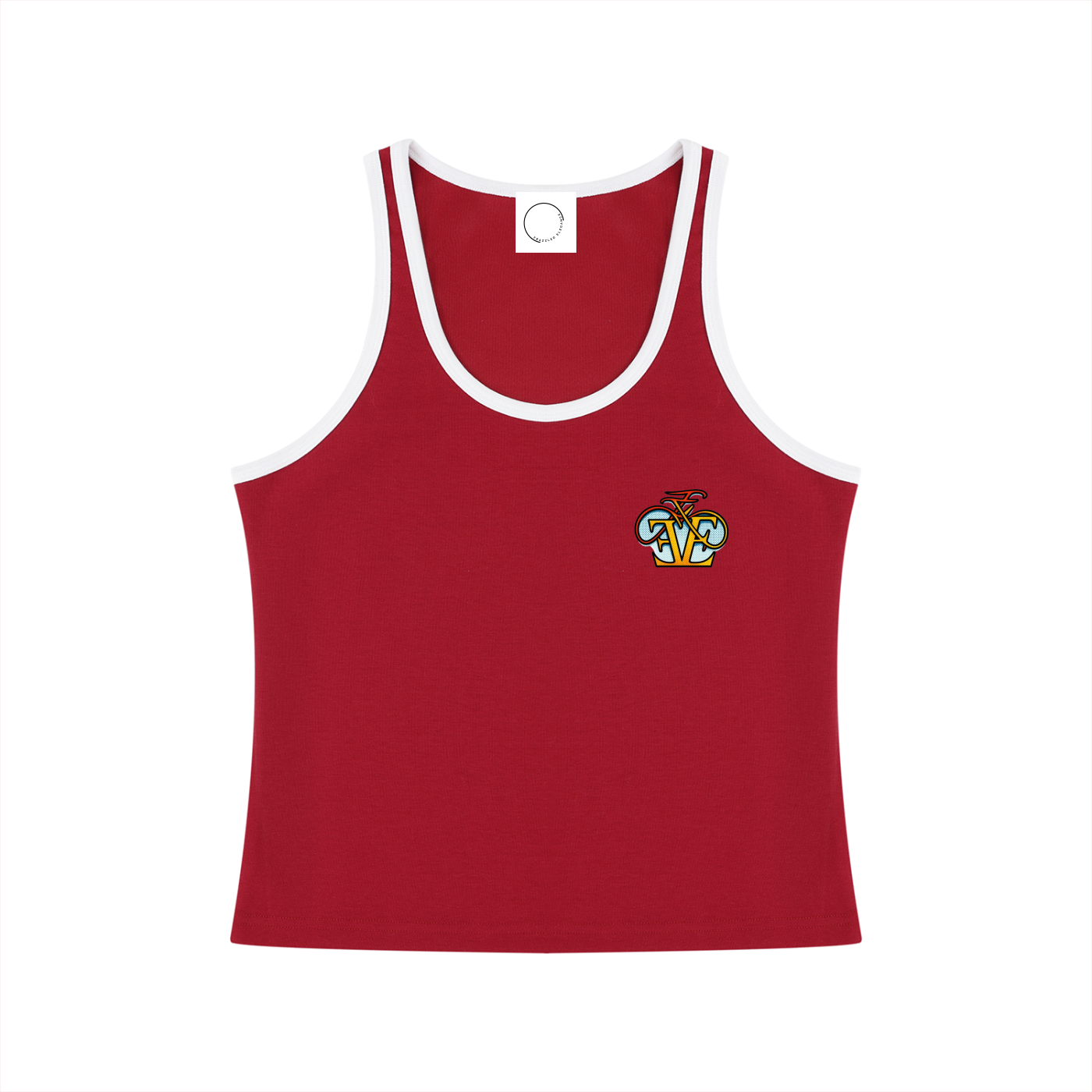 Women's Color Block Cropped Tank Top
