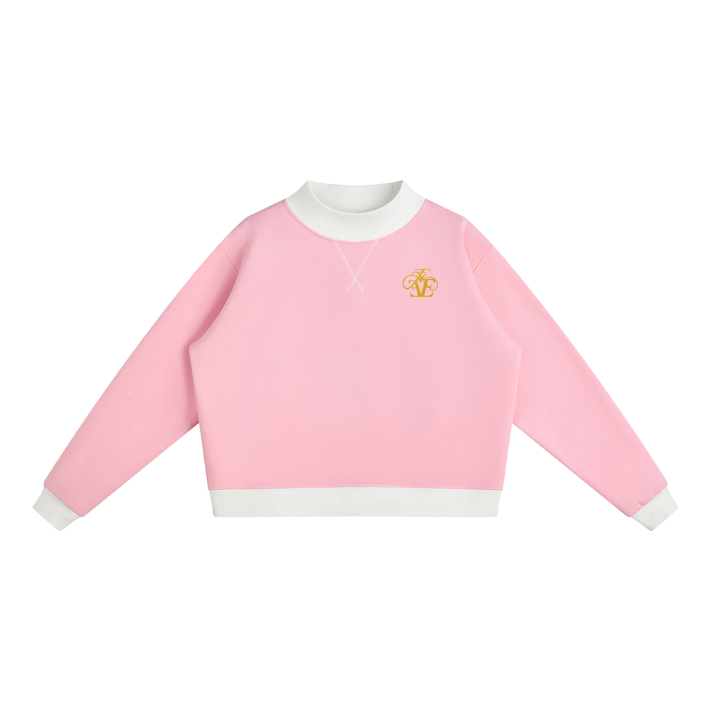 Women’s Mock Neck Crewneck Sweatshirt