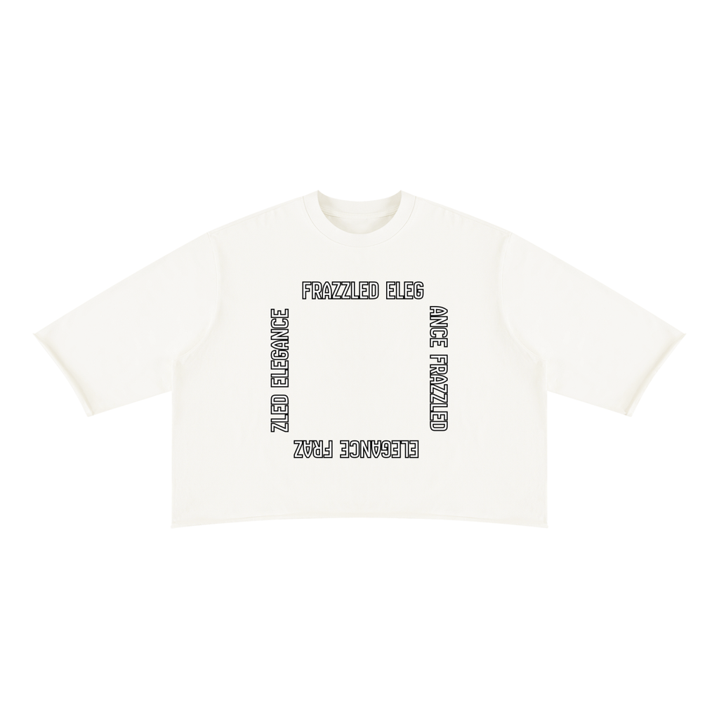 Unisex Mineral Wash Raw Hem Boxy T-Shirt