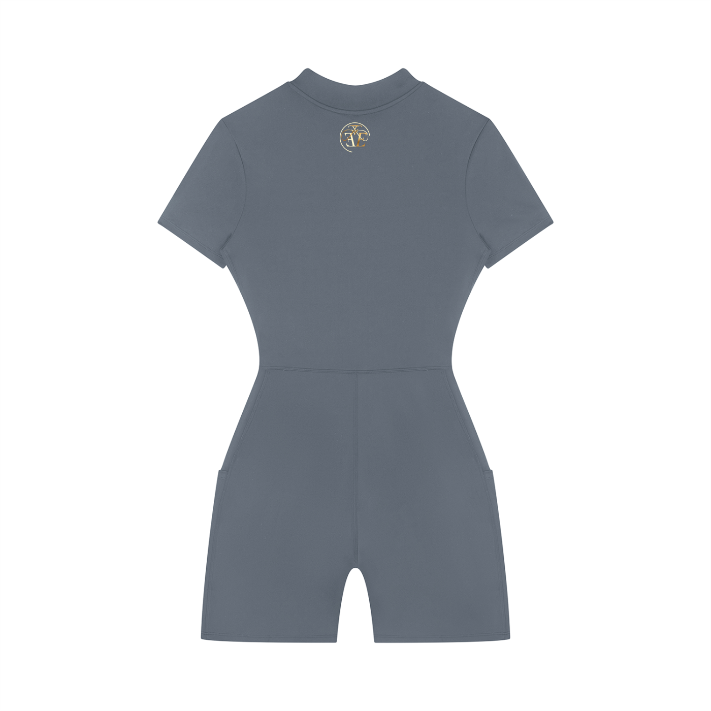 Women's Quarter-Zip Short Sleeve Romper