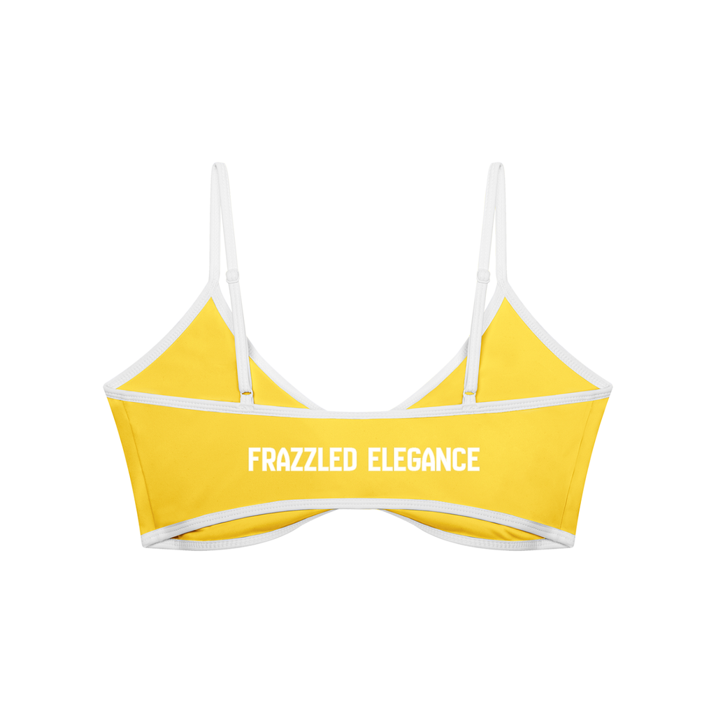 Women's Color Block Ruched V-Neck Sports Bra