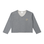 Women's Raw Hem Long Sleeve T-Shirt