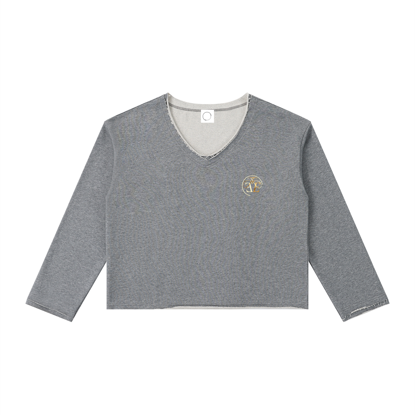Women's Raw Hem Long Sleeve T-Shirt