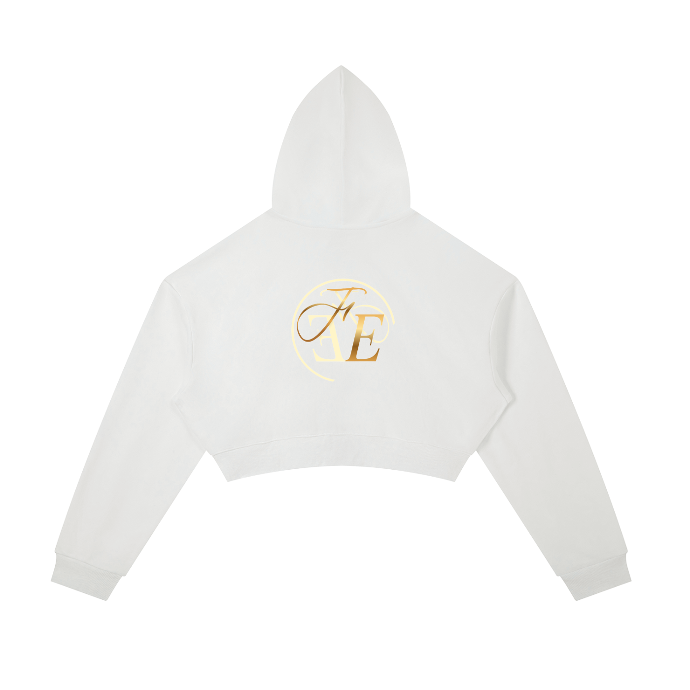 Essential Cropped Zip-Up Hoodie