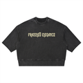Unisex Mineral Wash Boxy Raw Edge T-Shirt