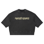 Unisex Mineral Wash Boxy Raw Edge T-Shirt