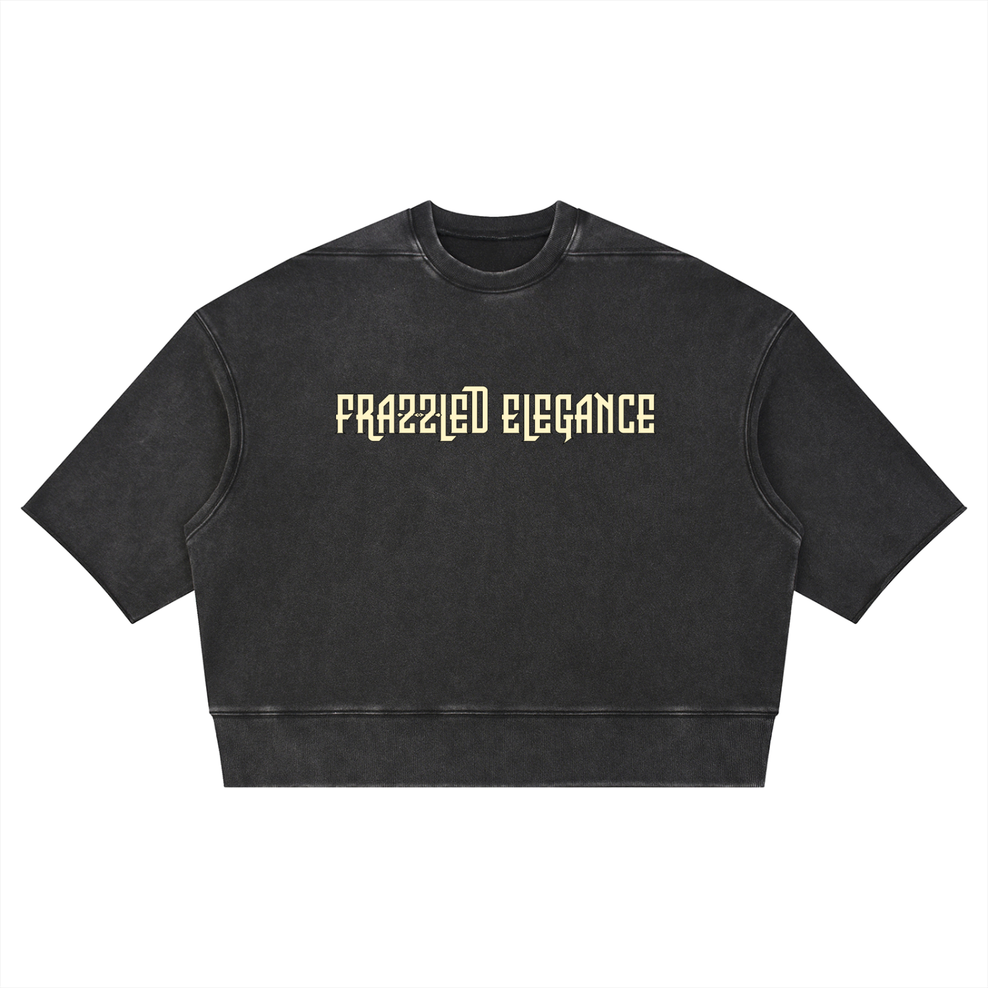 Unisex Mineral Wash Boxy Raw Edge T-Shirt