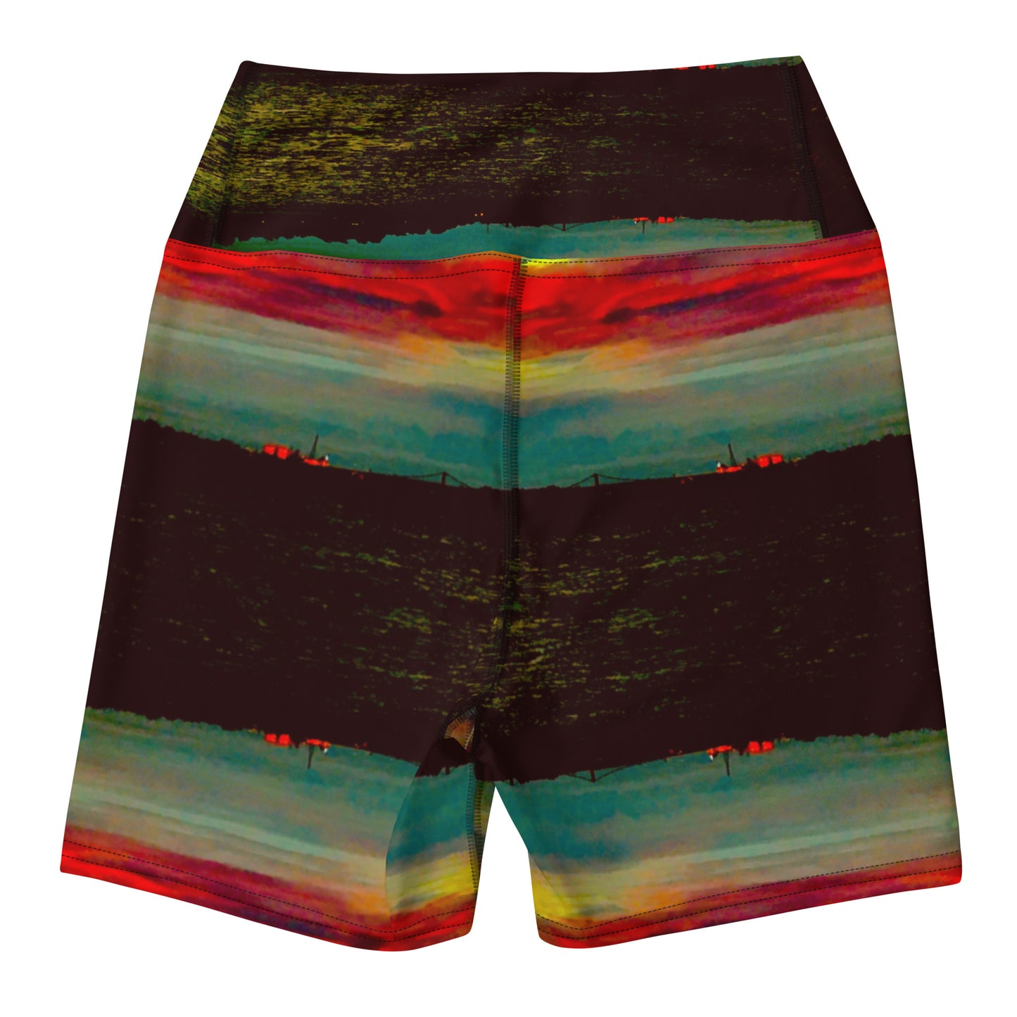 Ms River Rainbow Yoga Shorts