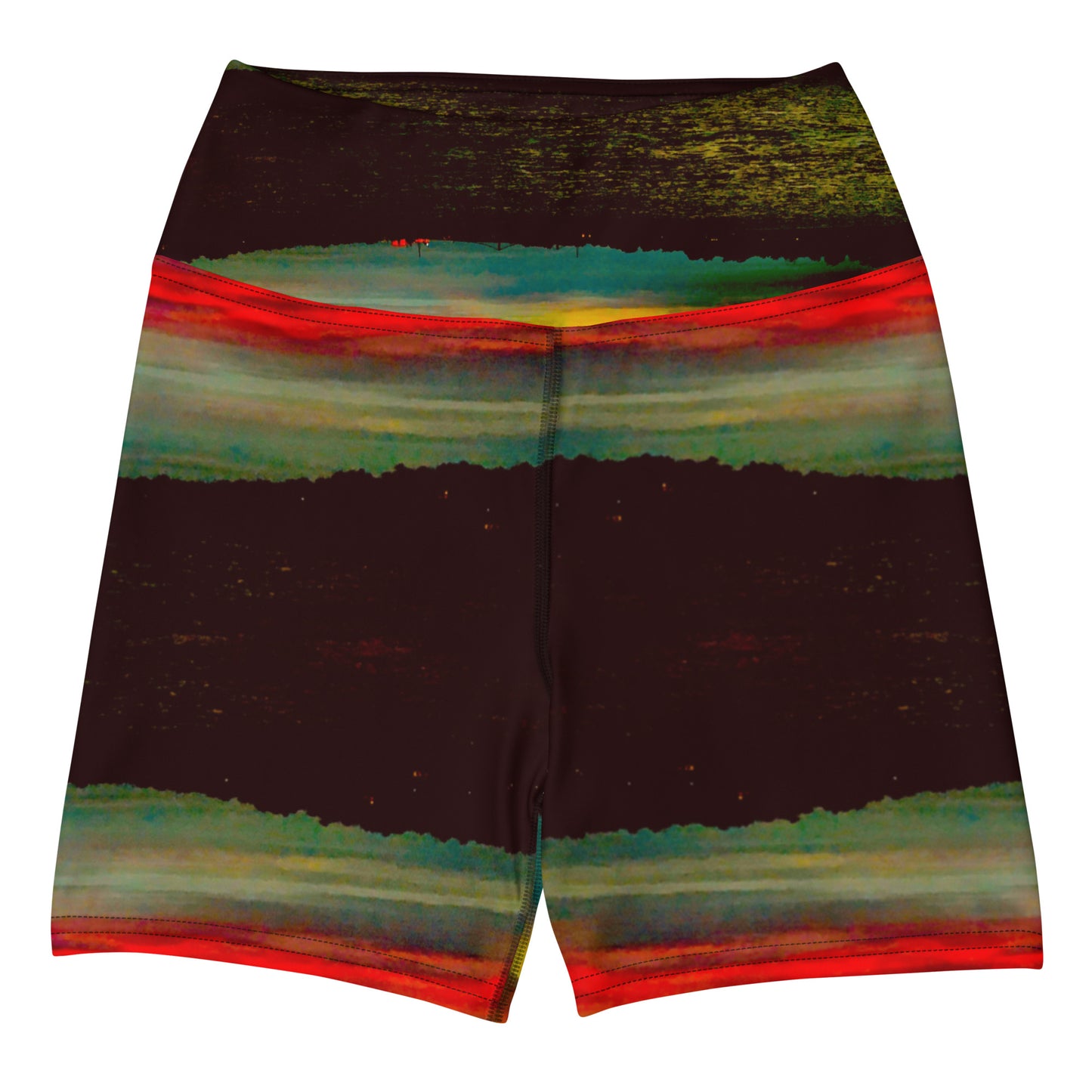 Ms River Rainbow Yoga Shorts