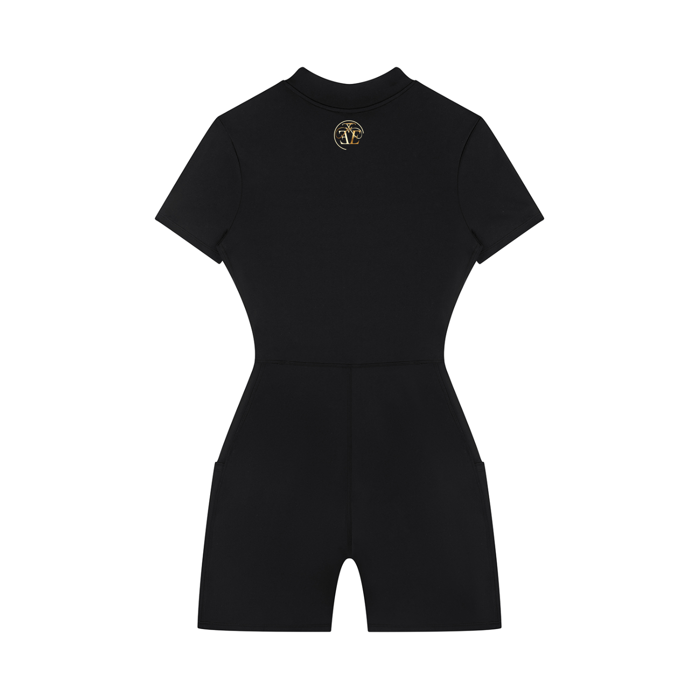 Women's Quarter-Zip Short Sleeve Romper