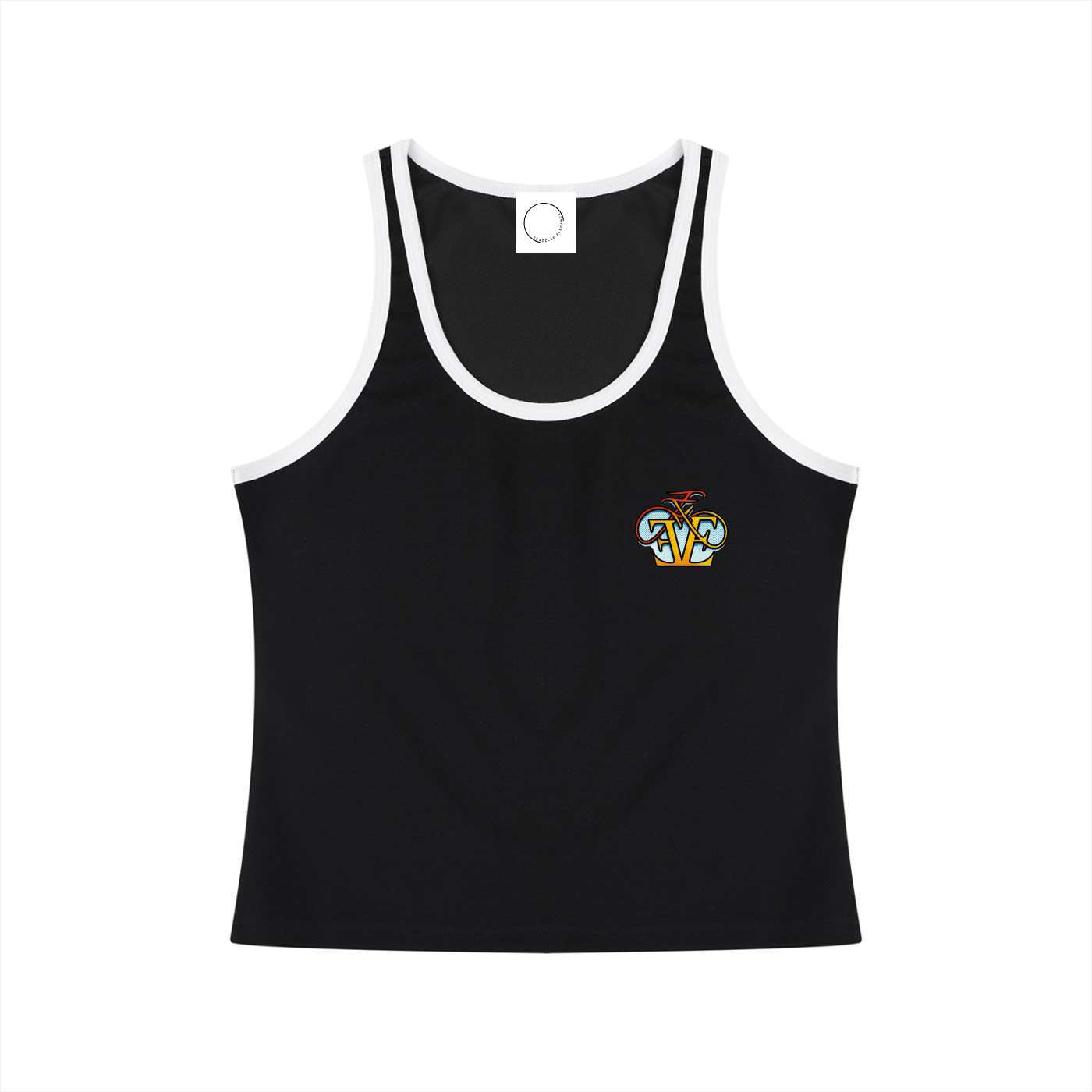 Women's Color Block Cropped Tank Top