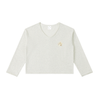 Women's Raw Hem Long Sleeve T-Shirt
