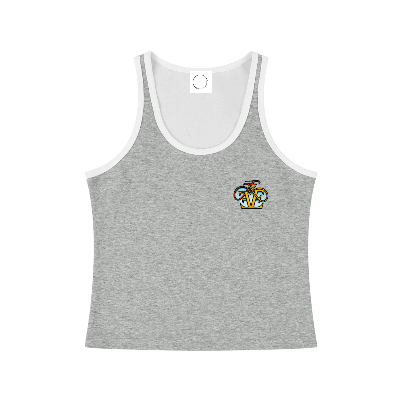 Women's Color Block Cropped Tank Top