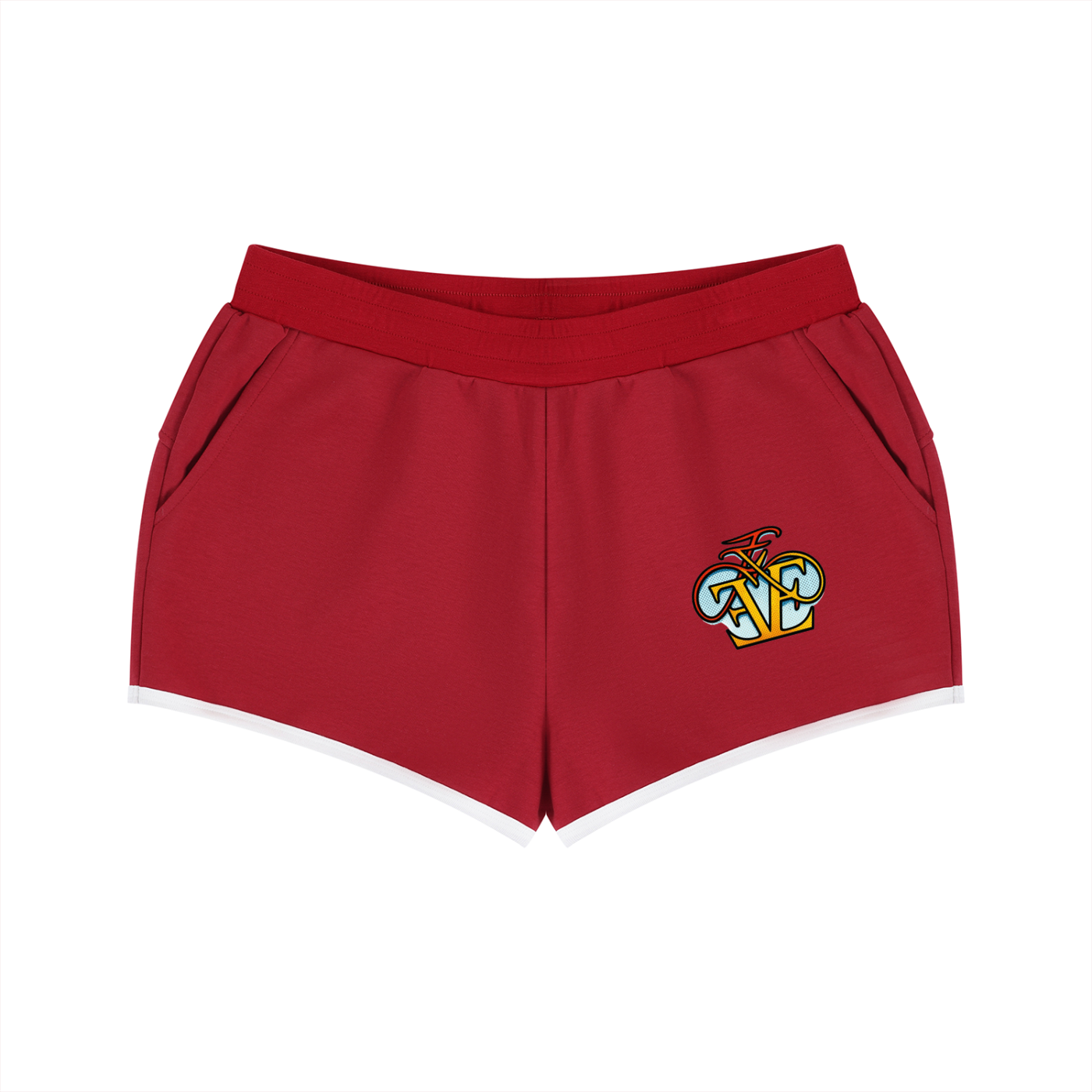 Women's Retro Contrast Binding Shorts