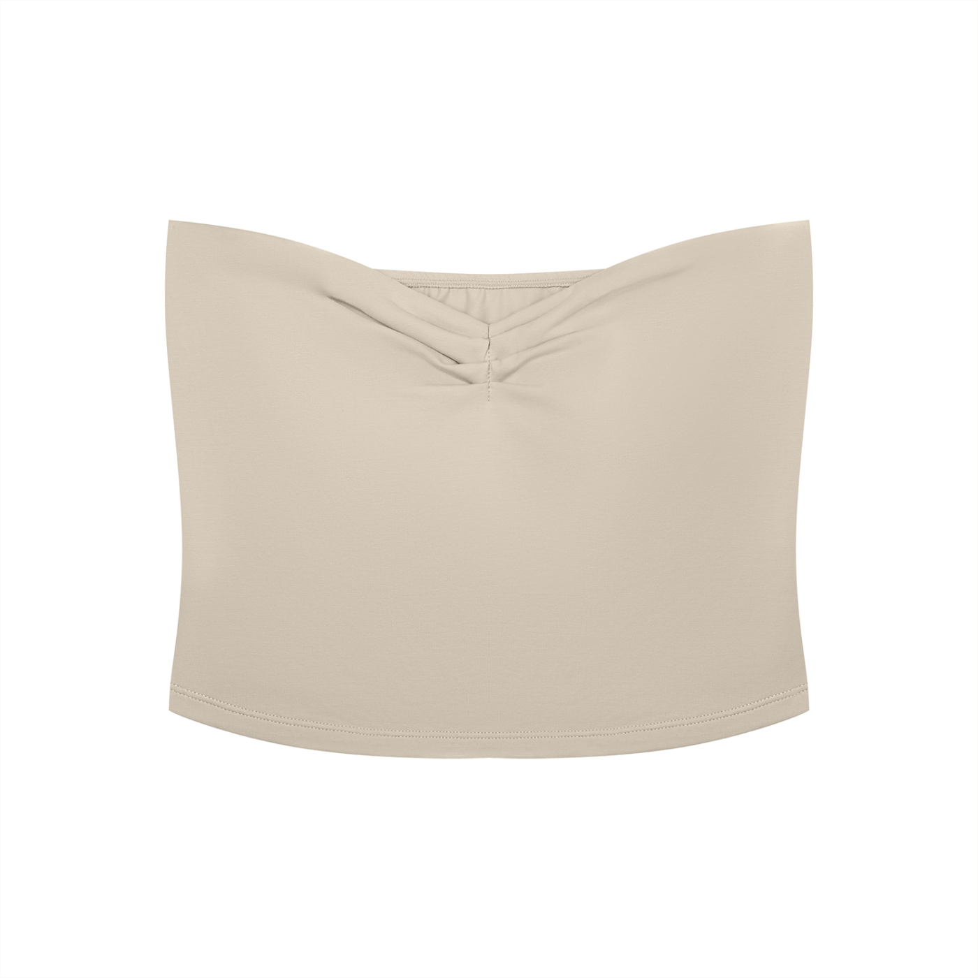 Women's Ruched Cropped Tube Top