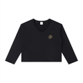 Women's Raw Hem Long Sleeve T-Shirt
