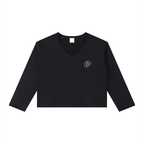 Women's Raw Hem Long Sleeve T-Shirt
