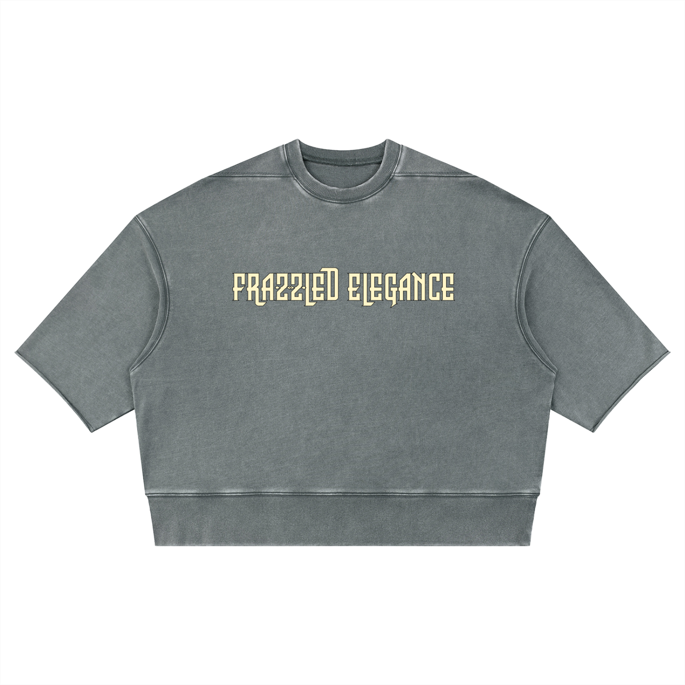 Unisex Mineral Wash Boxy Raw Edge T-Shirt